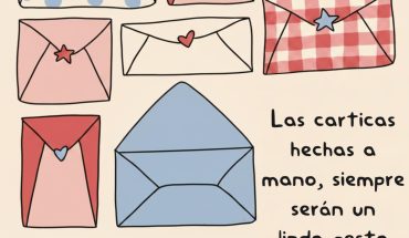 Las carticas hechas a mano, siempre serán un lindo gesto de amor