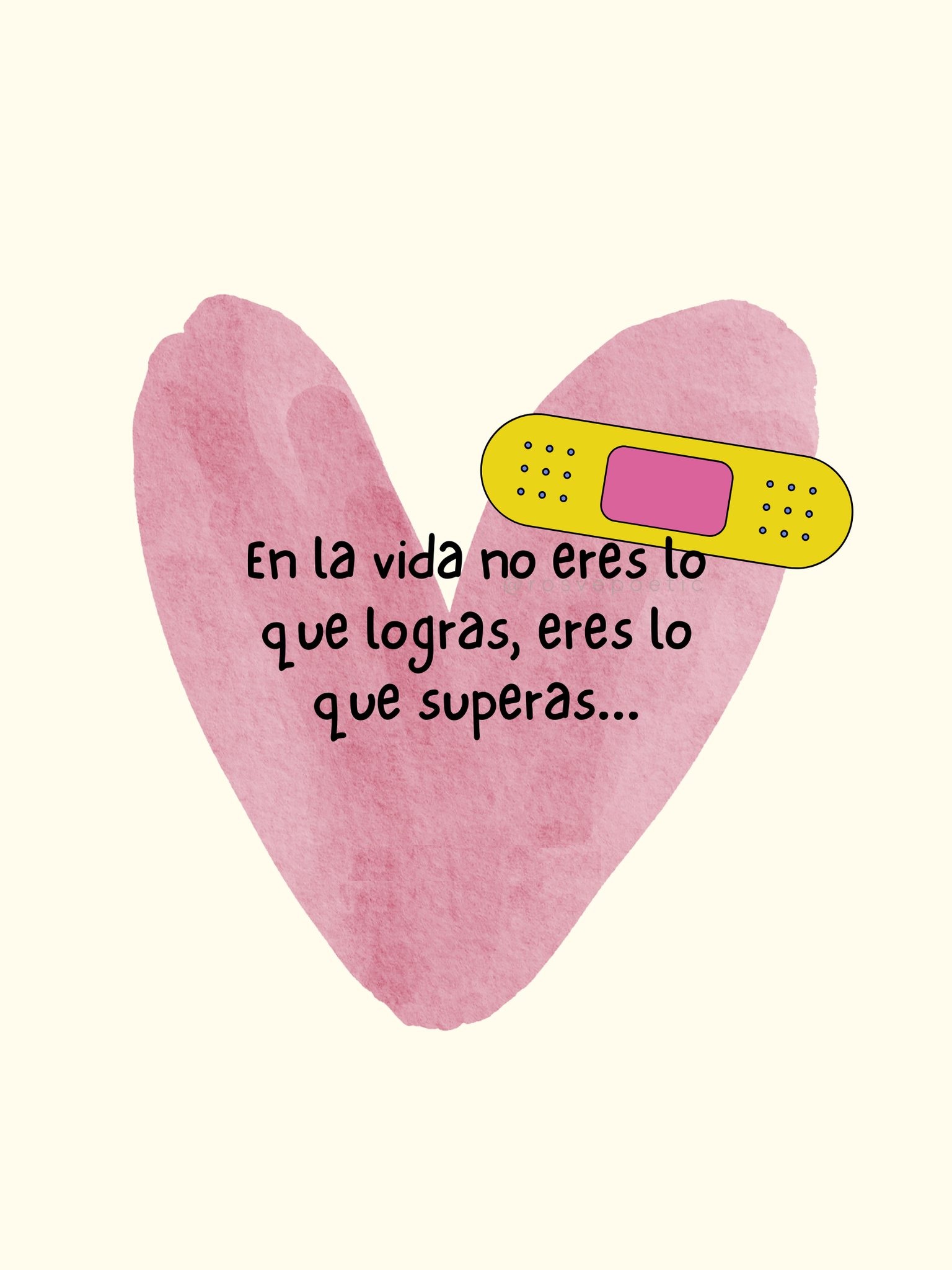 En la vida no eres lo que logras eres lo que superas...