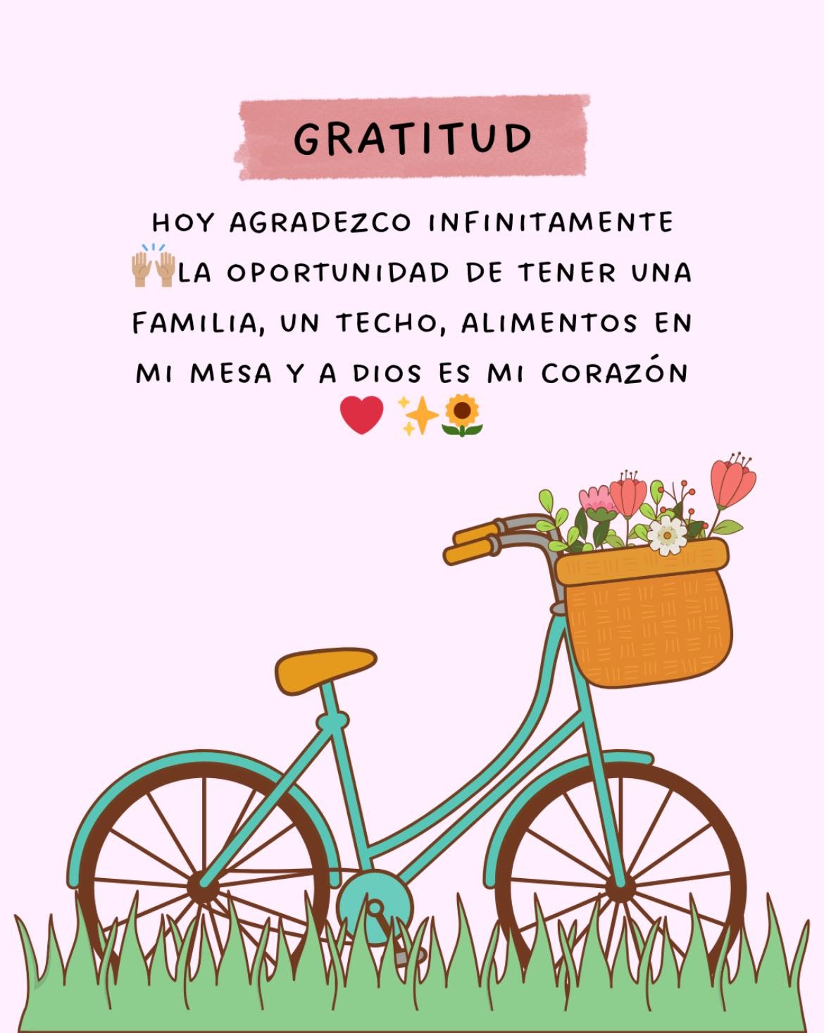 Gratitud Hoy agradezco infinitamente la oportunidad de tener una familia