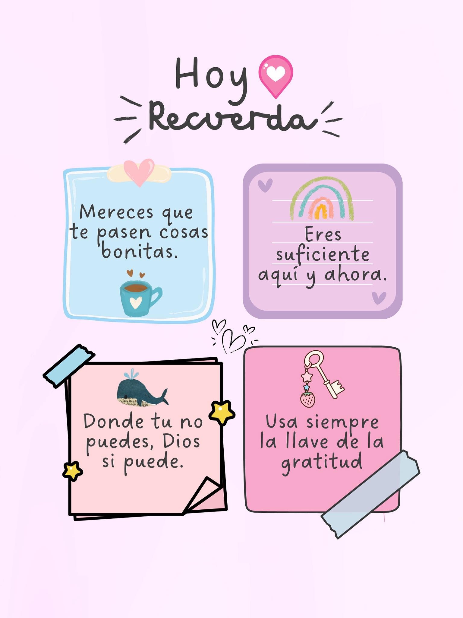 Hoy recuerda Mereces que pasen cosas bonitas