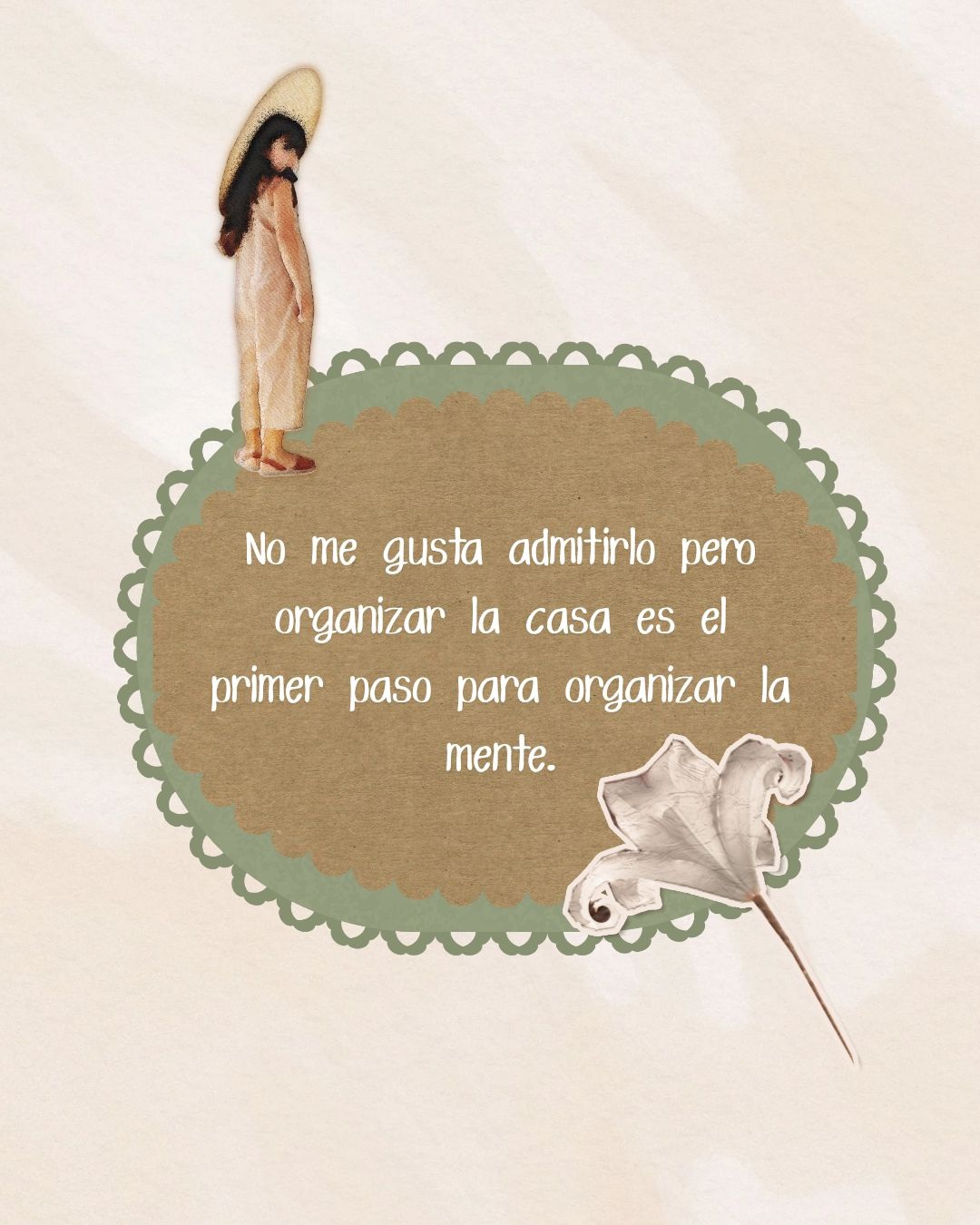 No me gusta admitirlo pero organizar la casa en el primer paso para organiza la mente