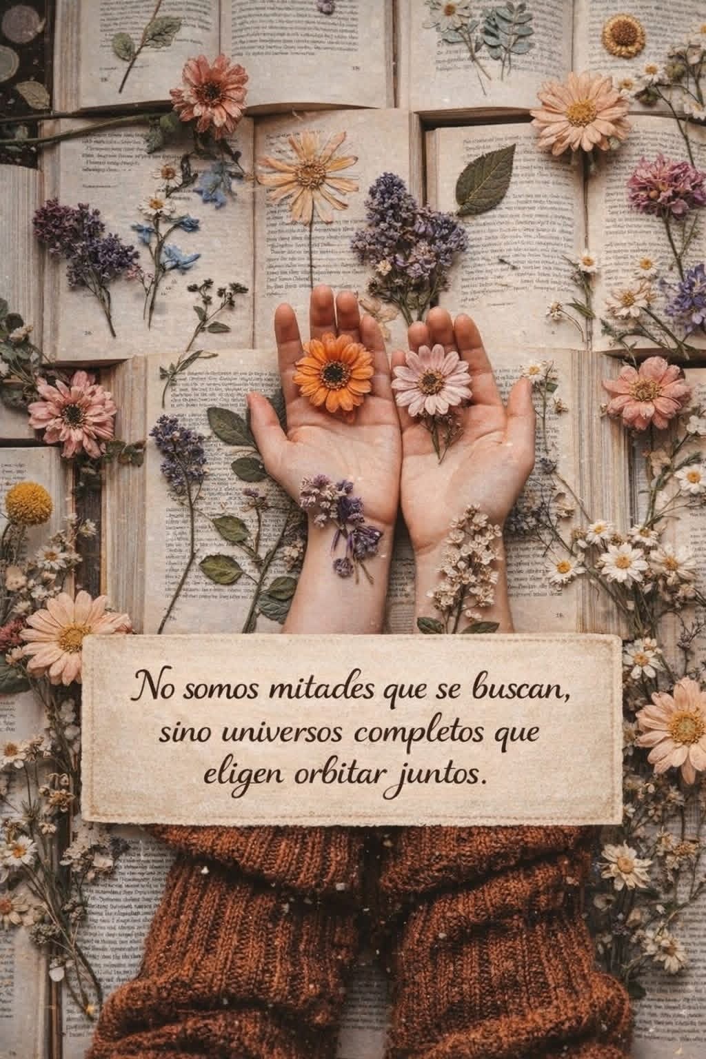 No somos mitades que se buscan, sino universos completos que eligen orbitar juntos