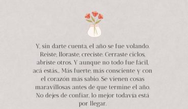 Y, sin darle cuenta, el año se fue volando